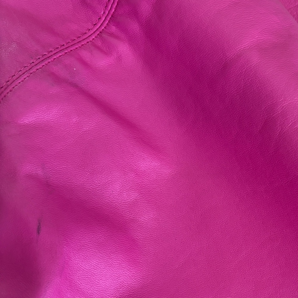 Vintage 80’s Bernardo Pieles‎ Pink Genuine Leather Jacket - Picture 12 of 13